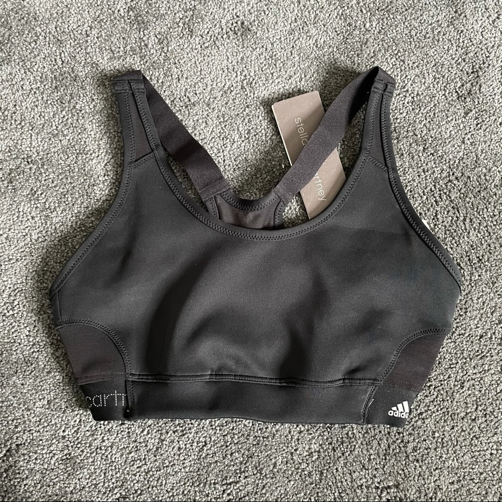 ADIDAS by STELLA McCARTNEY BLACK SPORTS BRA